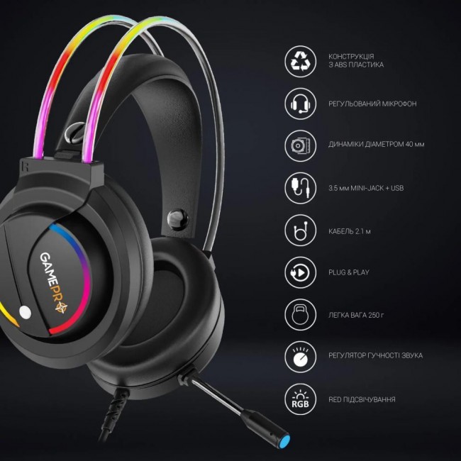 GamePro HS733 Black