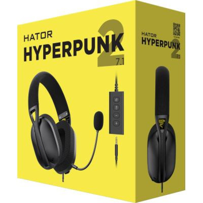 Наушники HATOR Hyperpunk 2 USB 7.1 Black (HTA-845)