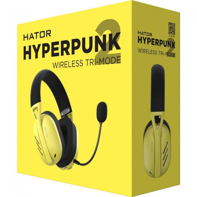 HATOR Hyperpunk 2 Wireless Tri-mode Black/Yellow (HTA-857)