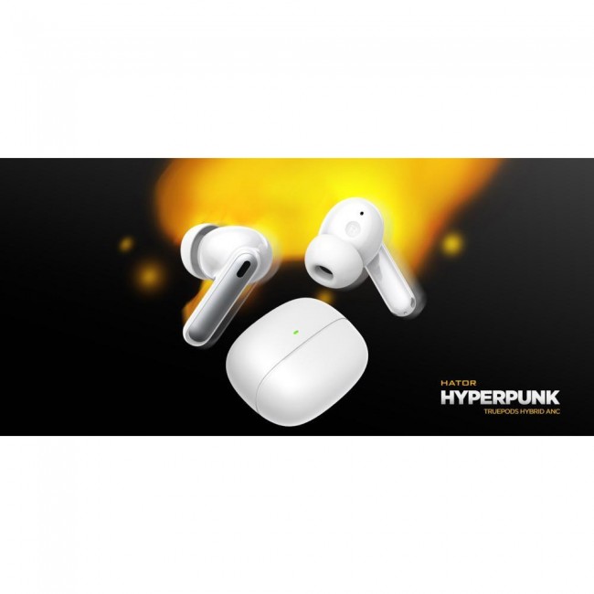 HATOR Hyperpunk Truepods Hybrid ANC White (HTA432)