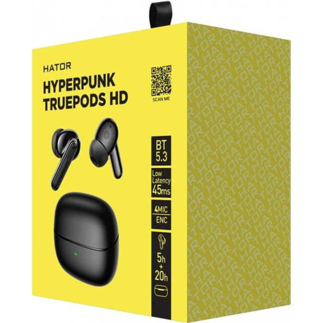 HATOR Hyреrpunk Truepods HD Black (HTA-435)