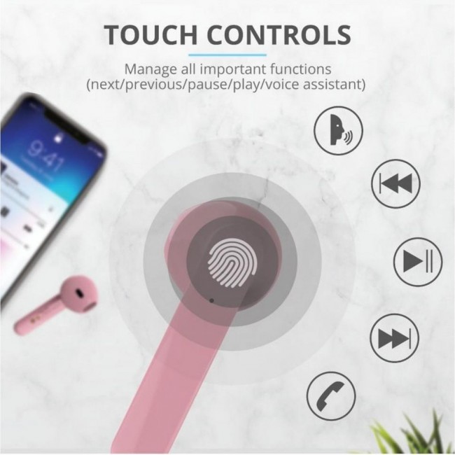 Trust Primo Touch True Wireless Mic Pink (23782)