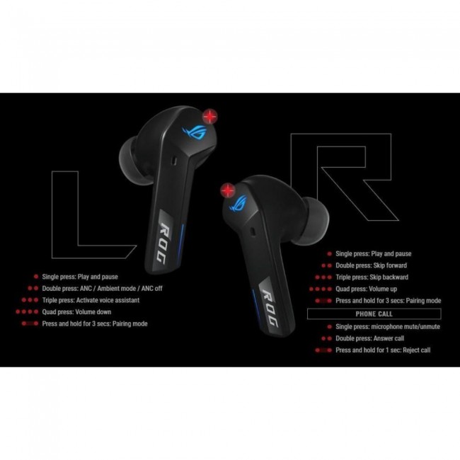 ASUS ROG Cetra True Wireless SpeedNova Black (90YH03Y0-BTUA00)