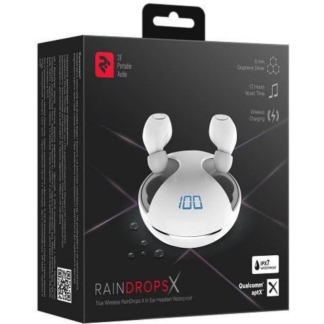 2E RainDrops Х White (2E-EBTWRDXWH)