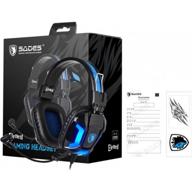 Sades SA-702 Element Black/Blue (SA702BL)
