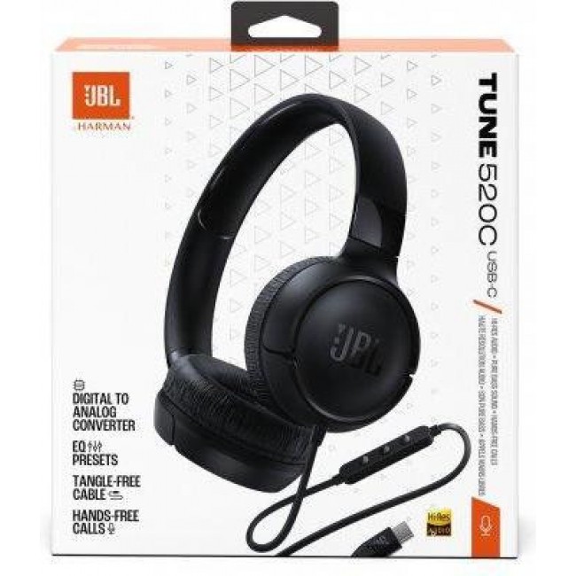 JBL Tune 520C USB-C Black (JBLT520CBLK)