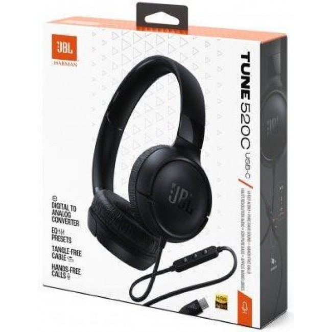 JBL Tune 520C USB-C Black (JBLT520CBLK)