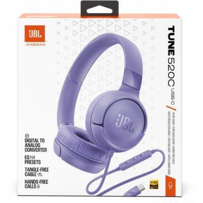 JBL Tune 520C USB-C Purple (JBLT520CPUR)