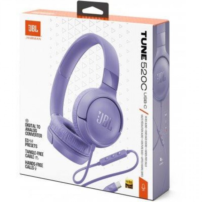 JBL Tune 520C USB-C Purple (JBLT520CPUR)
