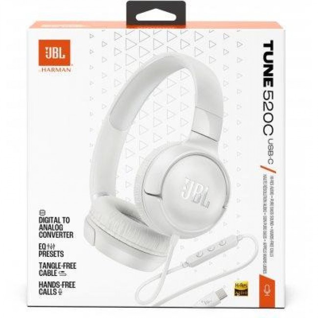 JBL Tune 520C USB-C White (JBLT520CWHT)