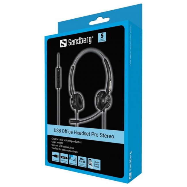 Sandberg USB Office Headset Pro Stereo Black ()