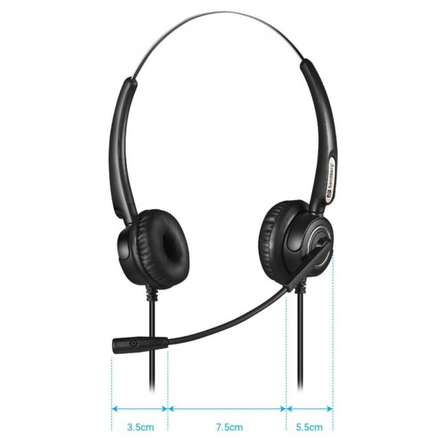 Sandberg USB Office Headset Pro Stereo Black ()