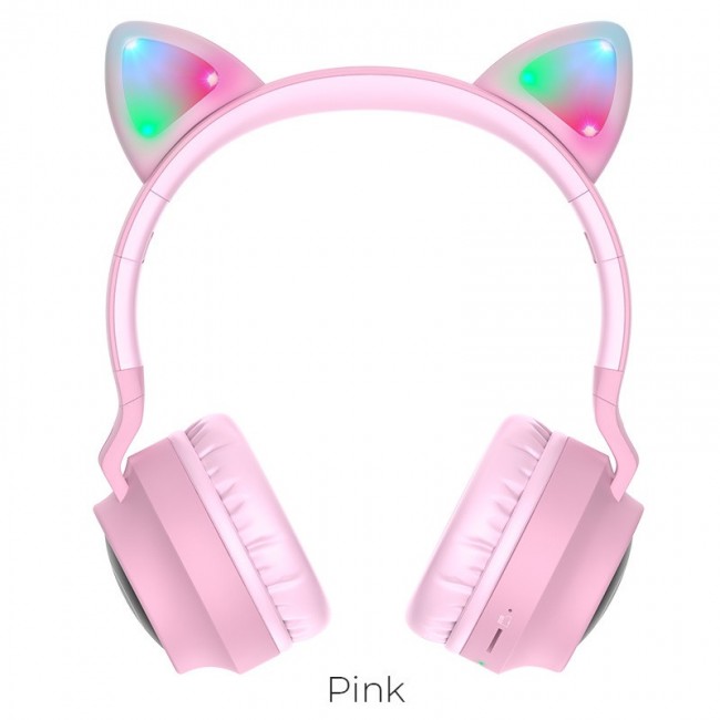 Hoco W27 Cat Ear Pink
