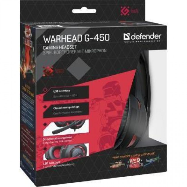 Defender Warhead G-450 Red-Black (64146)