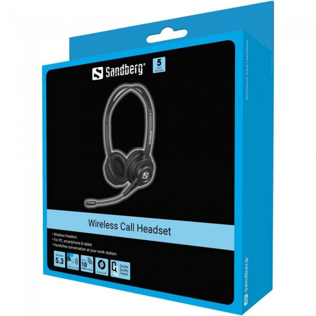 Sandberg Wireless Call Headset Black (126-43)