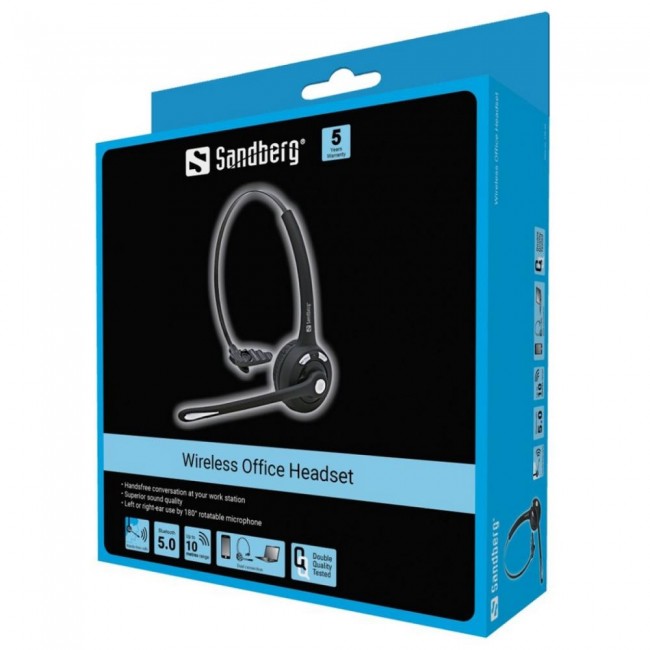 Sandberg Wireless Office Headset Black (126-23)