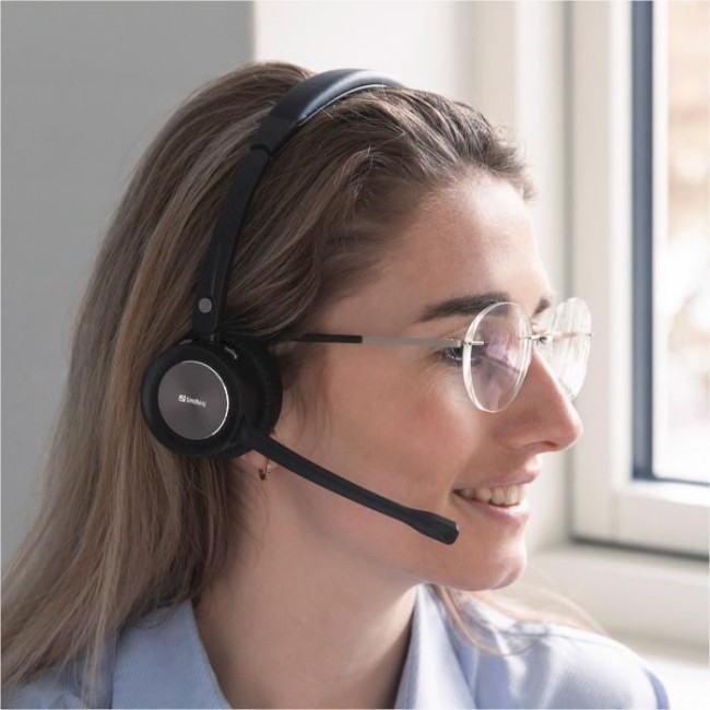 Sandberg Wireless Office Headset Pro+ Black (126-18)