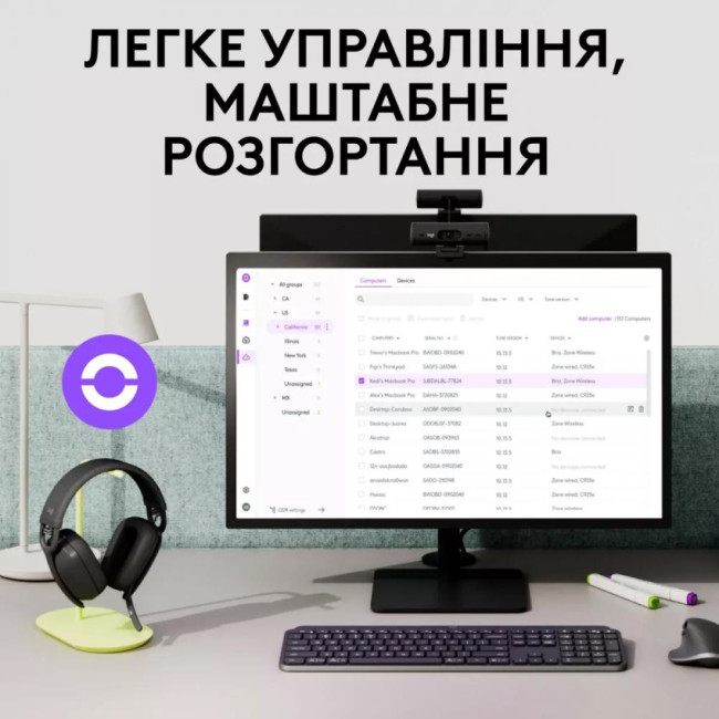 Навушники Logitech Zone Vibe Wireless Teams version Graphite (981-001157)
