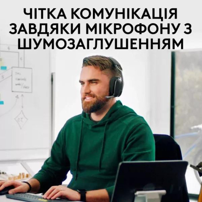 Навушники Logitech Zone Vibe Wireless UC version Graphite (981-001199)