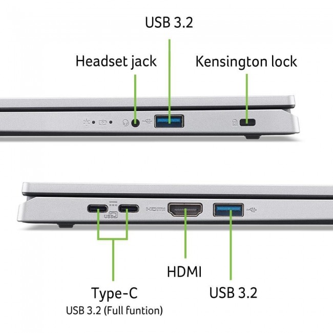 Acer Aspire Go 15 AG15-21P-R9NB Pure Silver (NX.J8TEU.009)