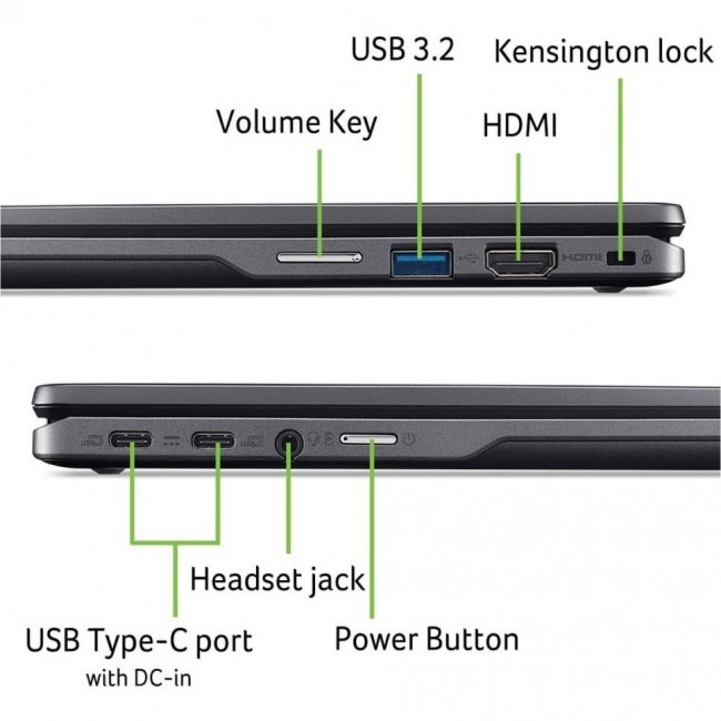Acer Chromebook Plus Spin 514 CP514-4HN-30BW Steel Gray (NX.KYQEU.001)