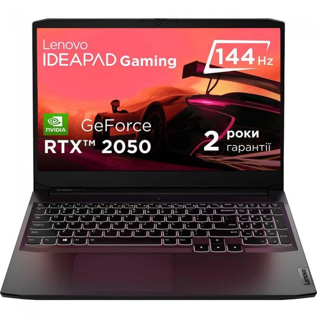 Ноутбук Lenovo IdeaPad Gaming 3 15ACH6 Shadow Black (82K20272RA)