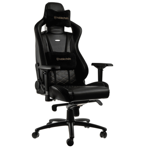Компьютерное кресло для геймера Noblechairs Epic PU leather black/gold (NBL-PU-GOL-002)