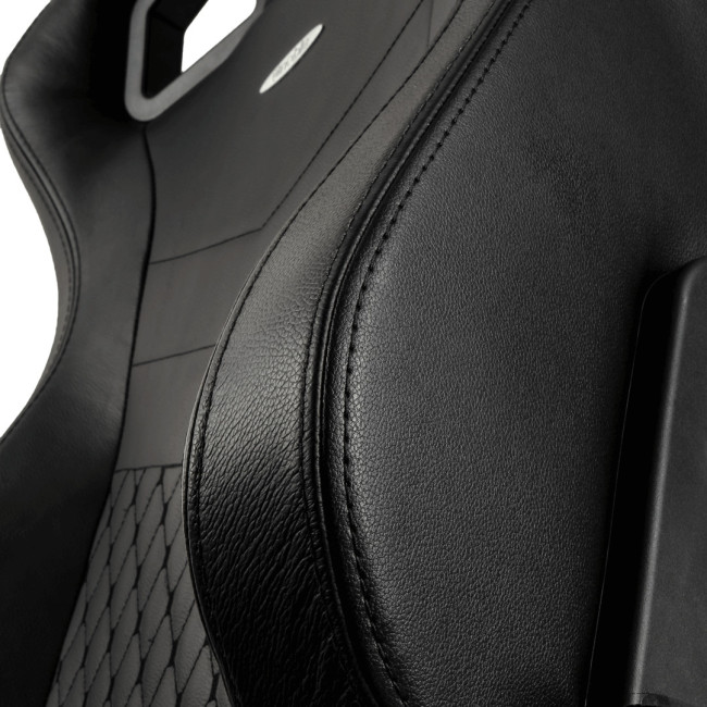 Компьютерное кресло для геймера Noblechairs Epic real leather black (NBL-RL-BLA-001)