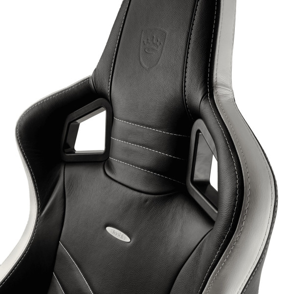 Компьютерное кресло для геймера Noblechairs Epic real leather black/white/red (NBL-RL-EPC-001)