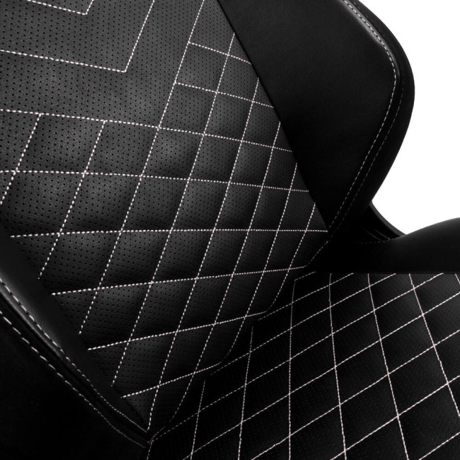 Кресло игровое Noblechairs Hero PU leather black/platinum white (NBL-HRO-PU-BPW)