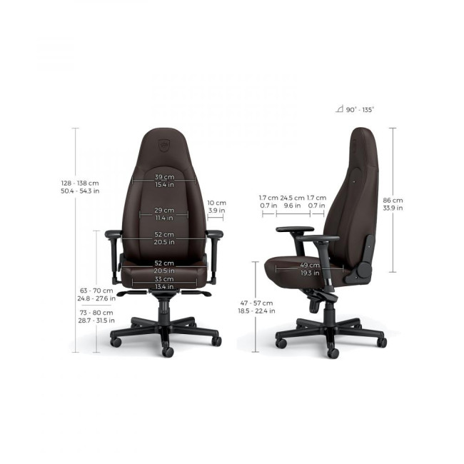 Компьютерное кресло для геймера Noblechairs Icon Java Edition (NBL-ICN-PU-JED)