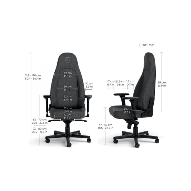 Компьютерное кресло для геймера Noblechairs Icon TX anthracite NBL-ICN-TX-ATC