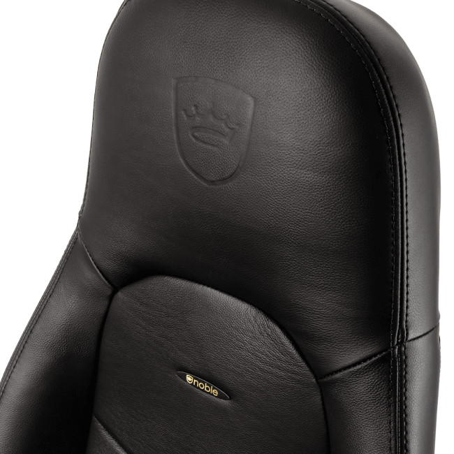 Компьютерное кресло для геймера Noblechairs Icon real leather black (NBL-ICN-RL-BLA)