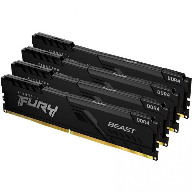 Kingston FURY 128 GB (4x32GB) DDR4 3200 MHz Beast (KF432C16BBK4/128)