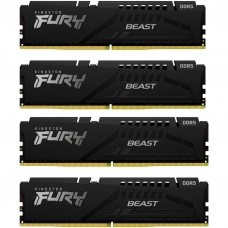 Оперативная память Kingston FURY 128 GB (4x32GB) DDR5 5600 MHz Beast Black (KF556C40BBK4-128)