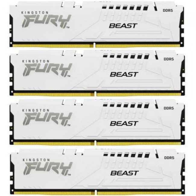 Kingston FURY 128 GB (4x32GB) DDR5 5600 MHz Beast White (KF556C40BWK4-128)