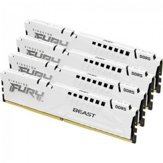 Kingston FURY 128 GB (4x32GB) DDR5 5600 MHz Beast White (KF556C40BWK4-128)