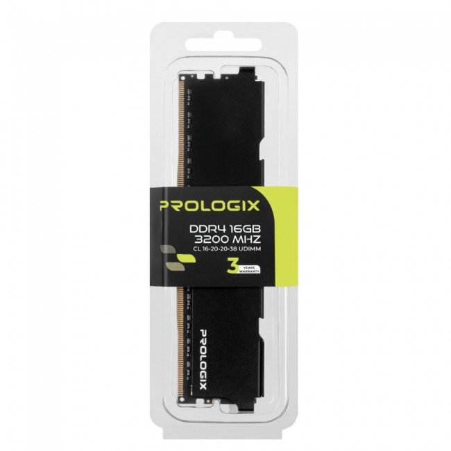 Prologix 16GB DDR4 3200 MHz Black (PRO16GB3200B4)