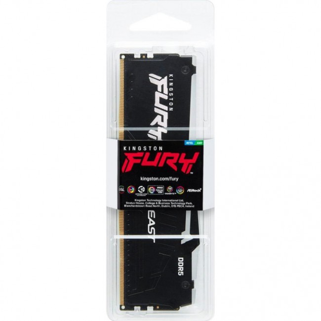 Kingston FURY 16GB DDR5 6000 MHz Beast RGB EXPO Black (KF560C36BBE2A-16)