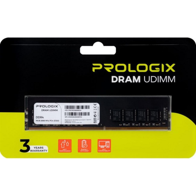 Prologix 16 GB DDR4 2666 MHz (PRO16GB2666D4)
