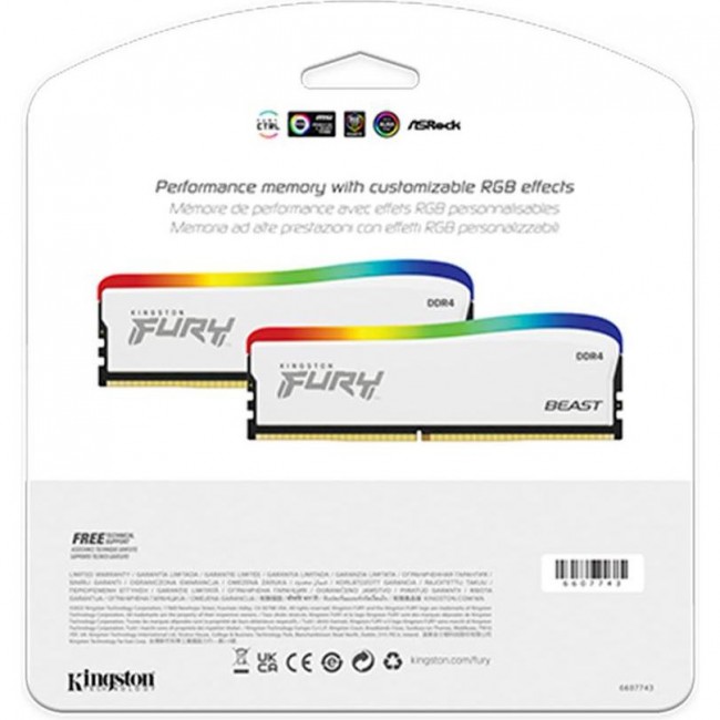 Kingston FURY 16 GB (2x8GB) DDR4 3200 MHz Beast RGB Limited Edition (KF432C16BWAK2/16)