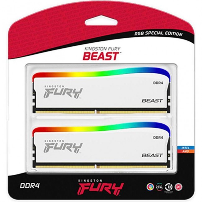 Kingston FURY 16 GB (2x8GB) DDR4 3200 MHz Beast RGB Limited Edition (KF432C16BWAK2/16)