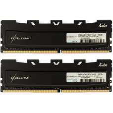 Оперативная память Exceleram 16 GB (2x8GB) DDR4 3200 MHz Kudos Black (EKBLACK4163216AD)