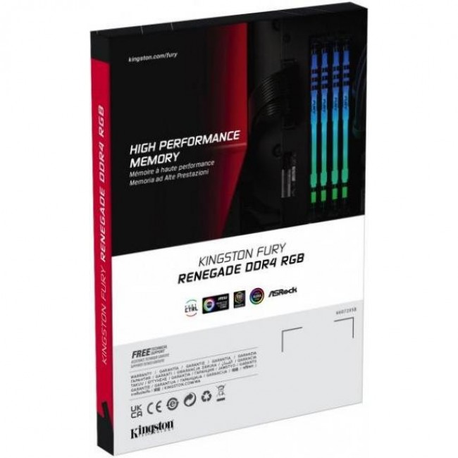 Kingston FURY 16 GB (2x8GB) DDR4 4266 MHz Renegade RGB (KF442C19RBAK2/16)