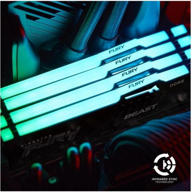 Kingston FURY 16 GB DDR5 5600 MHz FURY Beast RGB (KF556C36BBEA-16)