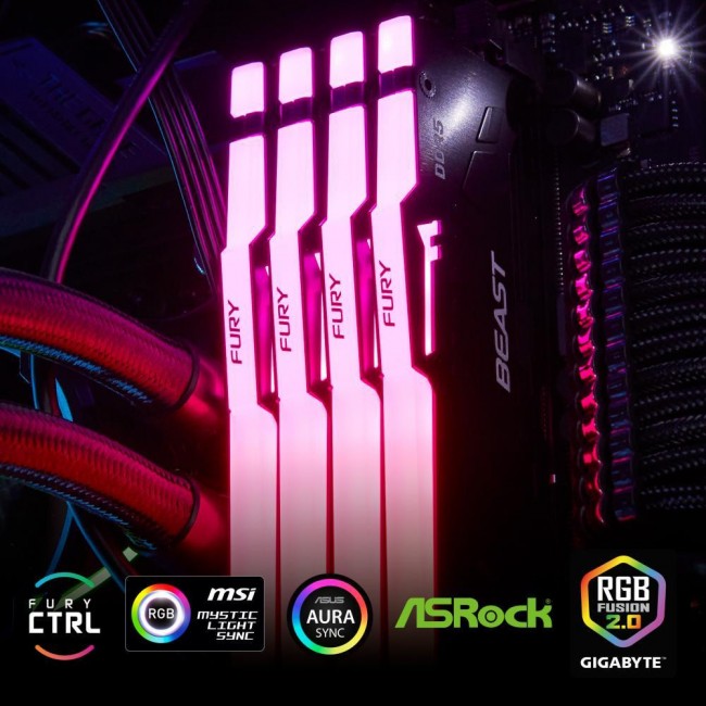 Kingston FURY 16 GB DDR5 6800 MHz Beast RGB (KF568C34BBA-16)
