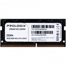 Prologix 16 GB SO-DIMM DDR4 2666 MHz (PRO16GB2666D4S)