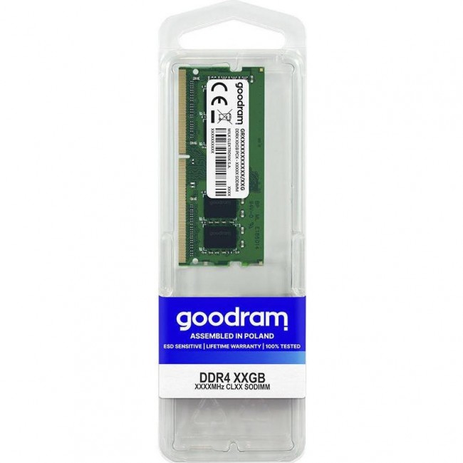 Оперативная память GOODRAM 16 GB SO-DIMM DDR4 3200 MHz (GR3200S464L22S/16G)
