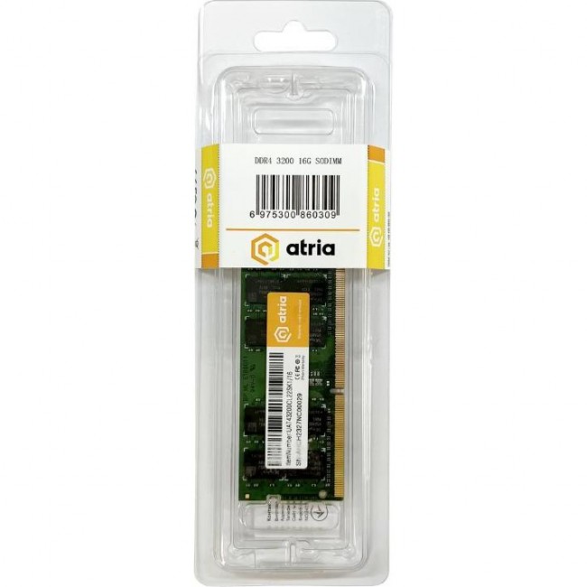 ATRIA 16 GB SO-DIMM DDR4 3200 MHz (UAT43200CL22SK1/16)