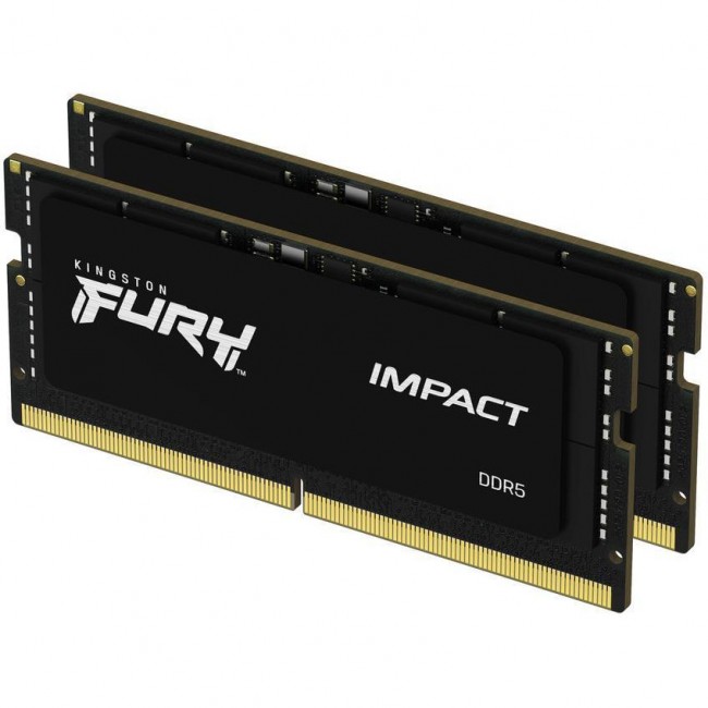 Оперативная память Kingston FURY 16 GB (2x8GB) SO-DIMM DDR5 4800 MHz Impact (KF548S38IBK2-16)